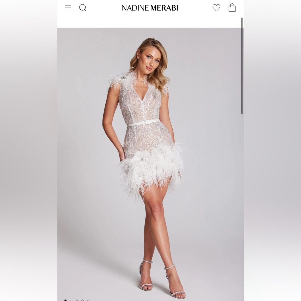Nadine Merabi Mila White Dress